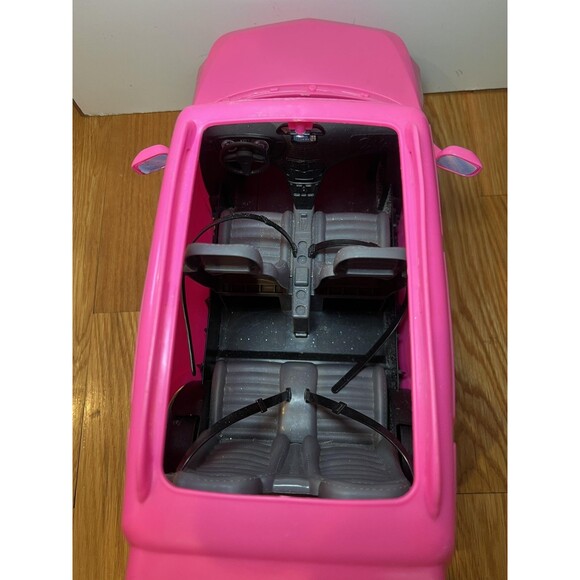 Barbie Pink SUV Car DVX58 Mattel 4 Seat Vehicle For 12" Doll 2016 Toy Truck - Picture 5 of 7